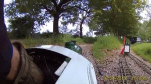 Cab ride on Summerfields Miniature Railway
