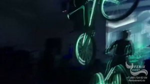 Заказать эффектный трюковой номер на световых велосипедах на праздник в Москве - Стандарт