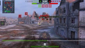 Танки Блиц. Танк Протей. Жаркий бой за точки. 2м против 4х))