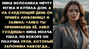 ИСТОРИЯ ИЗ ЖИЗНИ/Нина исполнила мечту мужа и купила дом у озера, а на следующий день он привёл туда