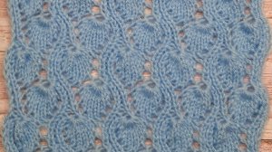 ажурный узор спицами #28#
