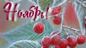 Последний месяц осени. Музыкальная открытка поздравление.