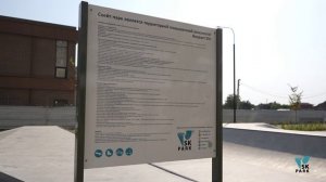 Бетонный памп трек с мини рампой в ЖК Догма парк / skpark.ru