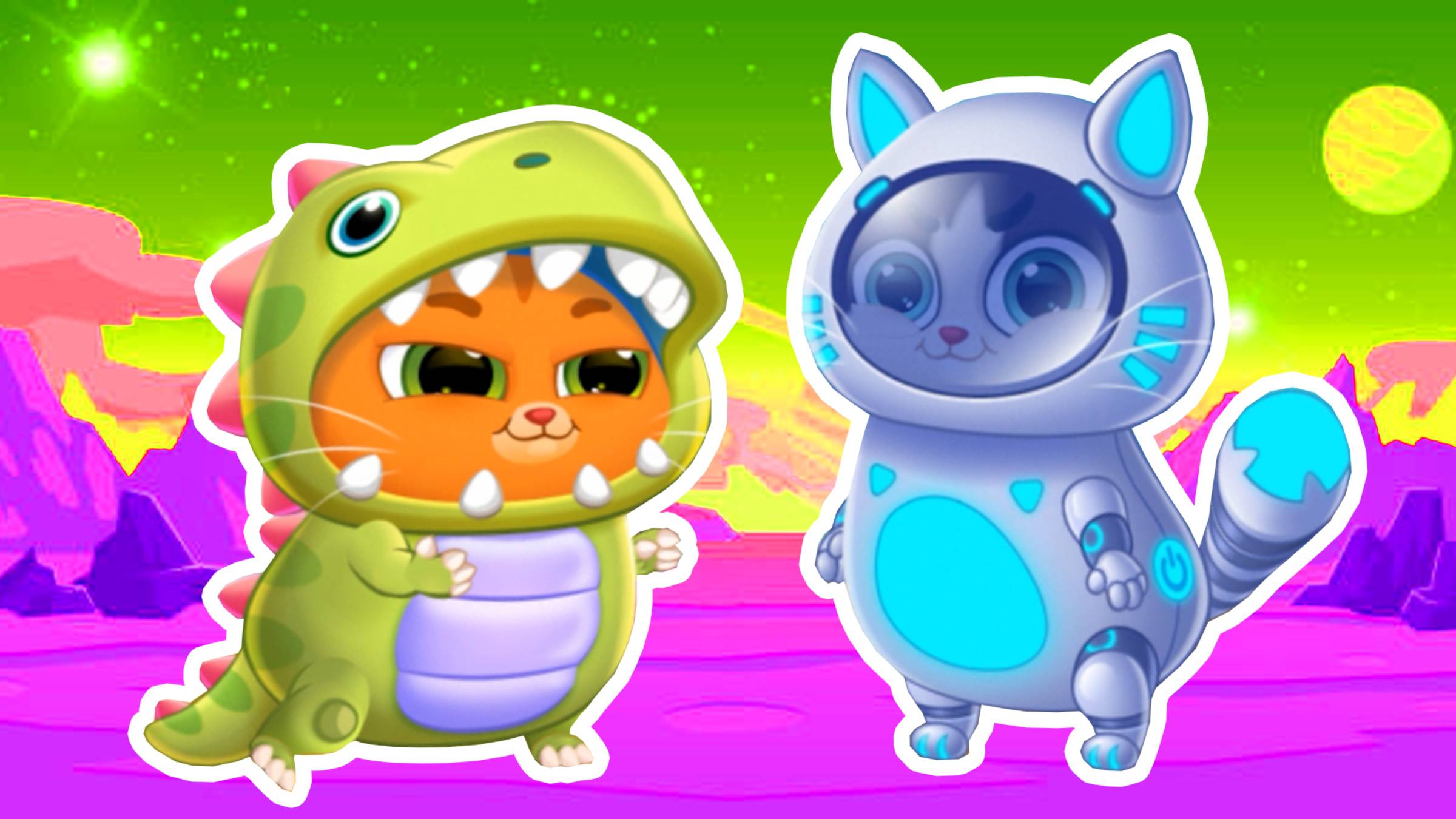 Суровый КОТИК БУБУ 2 №21. Дракон и робот помойщик. Мультик ИГРА про котят на Хвостик ТВ смотреть онлайн