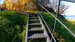 Берег осенью у пляжа Виста!