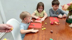 Полезный урок: "Картина из воздушного пластилина"