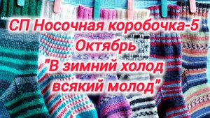 СП Носочная коробочка-5 с Еленой Велиной. Октябрь. Носочки "В зимний холод всякий молод!"