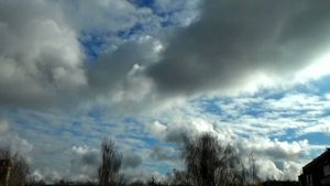 Конвекция осенним днем над городом Вязники 30.10.2025