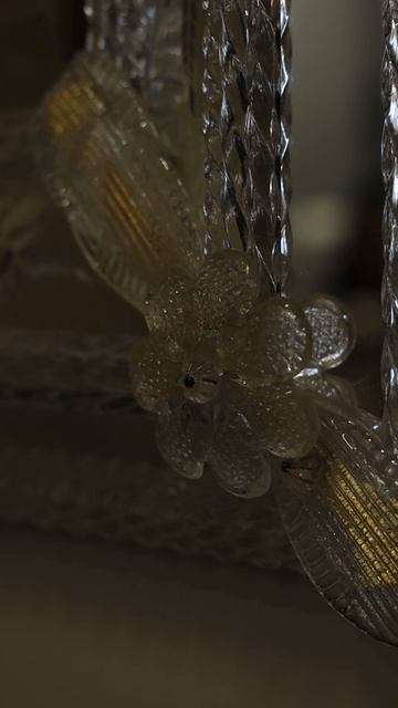 Венецианское зеркало в платиновой раме (Италия, середина XX века)