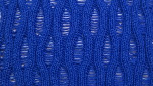 узор спицами со спущенными петлями #44#