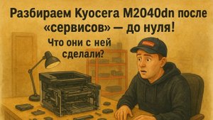 Разбираем Kyocera M2040dn после "сервисов" — до нуля! Что они с ней сделали?