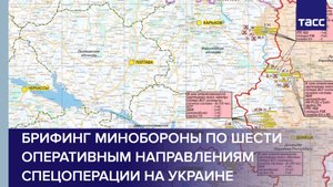 Брифинг Минобороны по шести оперативным направлениям спецоперации на Украине