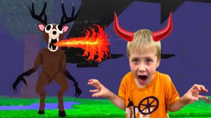 Страшный ОЛЕНЬ в Роблокс 99 ночей в лесу Roblox | Игры для детей