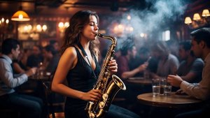 Спокойный джаз.