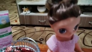 ✨Живи вкусно 😋!!!✨Платье для куклы!!!✨Вязание спицам 🍂" Осень"🍂!!!✨