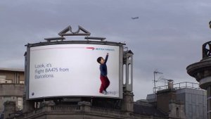 British Airways - #lookup in Piccadilly Circus #DiscoverBA