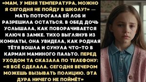 ИСТОРИЯ ИЗ ЖИЗНИ/Дочь увидела, как сестра вошла в квартиру и сунула что-то в карман моего пальто