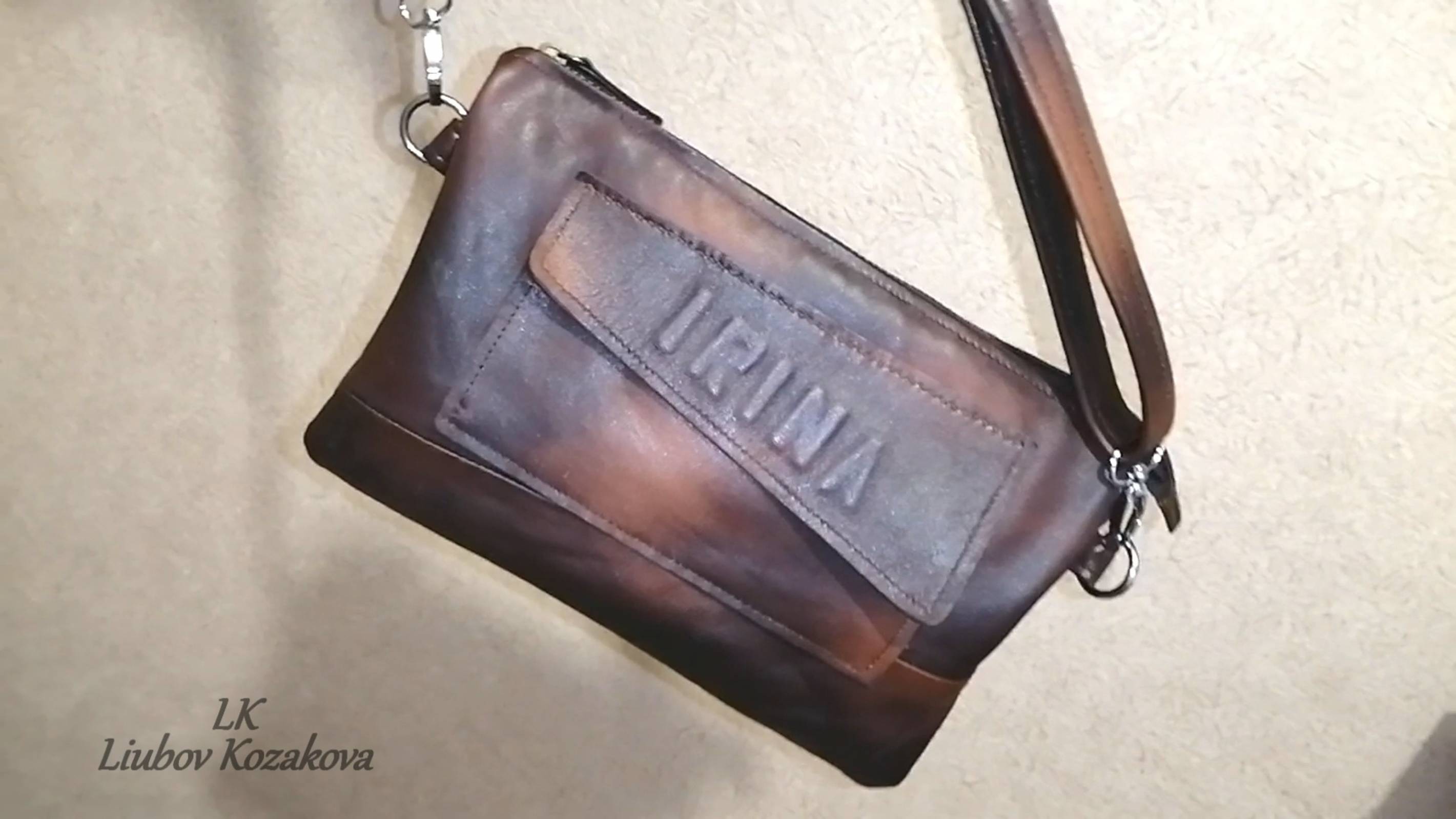 Тройной клатч из старого кожаного пиджака (139)/Переделки