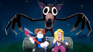 Решил отдохнуть в лесу но это закончилось плохо﹥ 99 ночей в лесу Roblox (взял идею у Mr.frog)