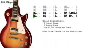 Empty Bottle Blues Guitar Backing Track in G