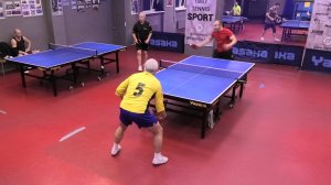 настольный теннис Меркурьев Д. (535) - Корсовский В. (533) Малиновый 400+ турнир на Левашовском 2810