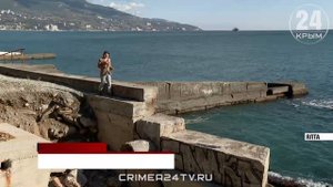 Первый этап капитального ремонта пляжа стартовал в ялтинском поселке Ливадия