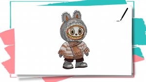 Рисуем игрушку Лабубу_Labubu