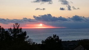 Дивноморское. Красивый закат.