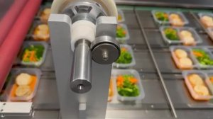 Запайщик лотков конвейерный промышленного типа