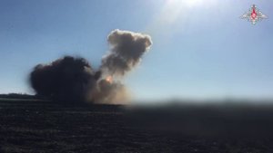 Боевая работа расчетов РСЗО «Ураган» Южного военного округа