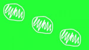 Circle (Dot) Drawing on Green Background Horizontal Footage Wiggle 3 in 1 free