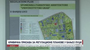 Кривична пријава за регулационе планове у Бањалуци
