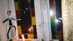 Хеллуин 2025г. декорация картонный домик.