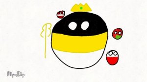 Мой первый небольшой мультик в программе Flipaclip про countryballs