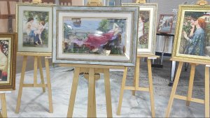 Выставка картин художественной вышивки в санатории Пирогова