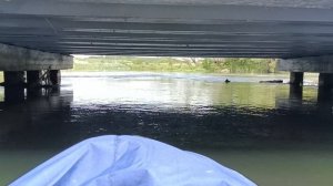сплав по Ранове, проход под мостом