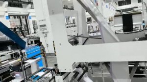 JDGC-1200 — Высокоскоростная пакетоделательная машина для мусорных пакетов с завязкой (overlap)