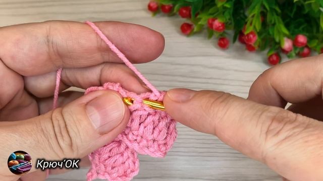 Узор крючком 58 #вязаниекрючком #узорыкрючком