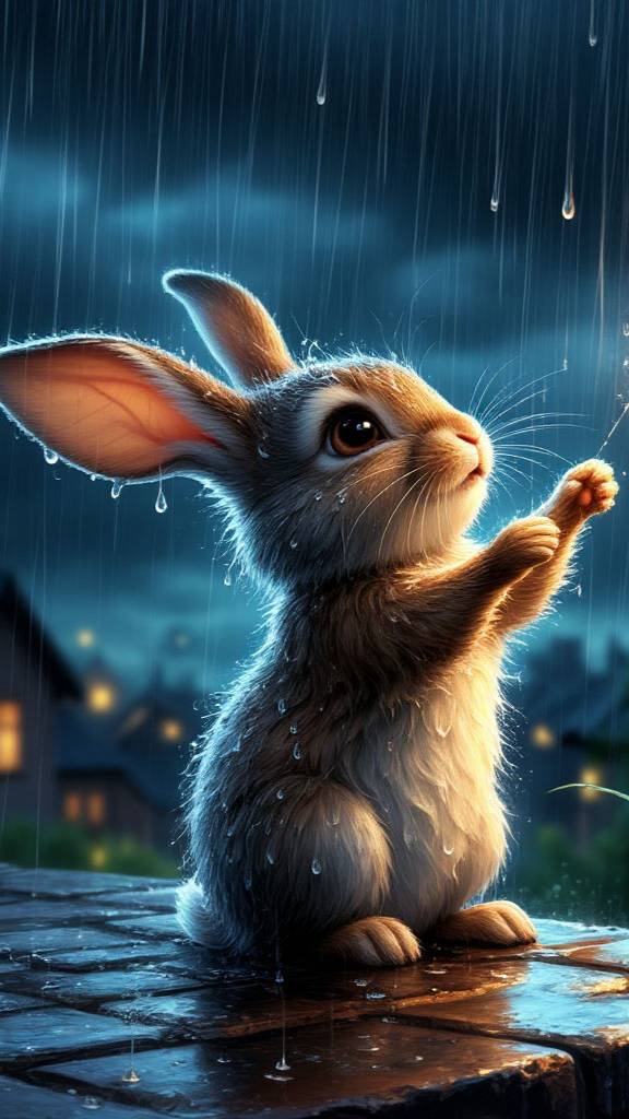 Сказка о Дождевом Зайке и Облачном Котёнке