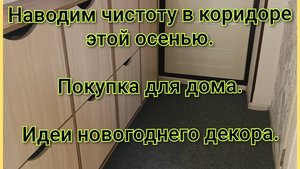 Наводим чистоту в коридоре/Покупка для дома/Идеи новогоднего декора/