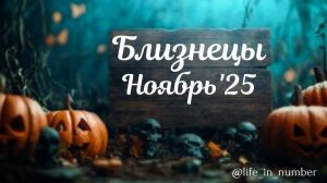 БЛИЗНЕЦЫ ♊НОЯБРЬ 2025