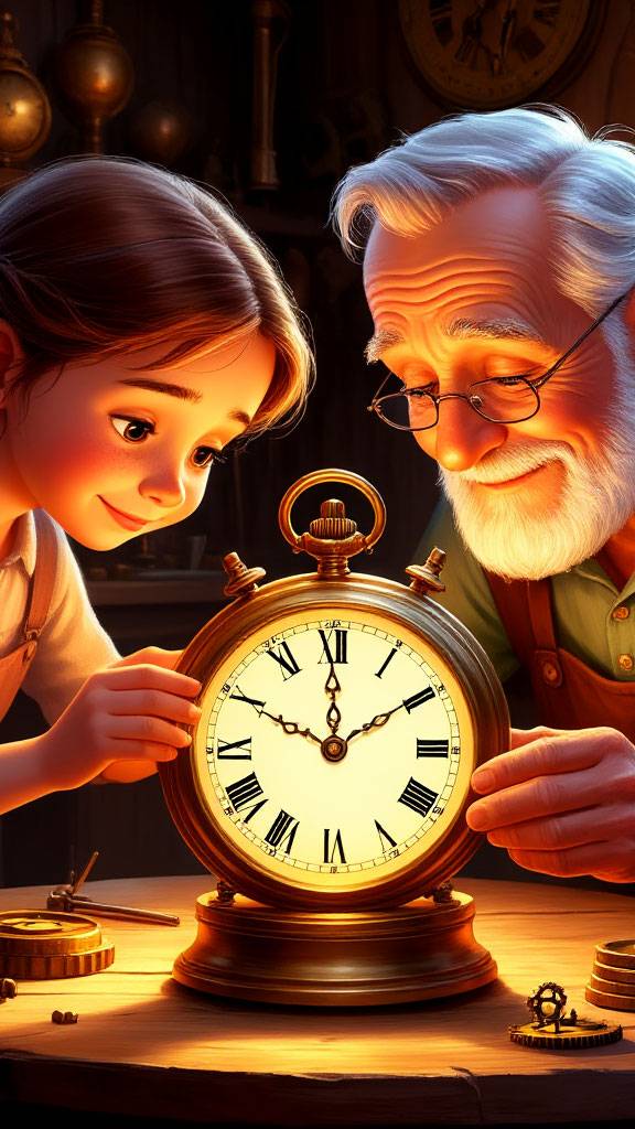 Сказка о Дедушке-Часовщике и Потерянном Времени