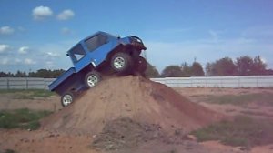 С быстротой молнии через рыхлую кучу на вездеходе Копытова