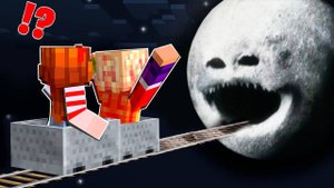 😳 КУДА ВЕДЕТ ДОРОГА ЛУНЫ КОТОРАЯ ПРОСНУЛАСЬ В МАЙНКРАФТ？