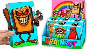 ДЕЛАЕМ БРЕЙНРОТ СВОИМИ РУКАМИ! ИГРЫ ИЗ БУМАГИ И РПГ ПО ИТАЛЬЯНСКИМ МЕМАМ! РЕАКЦИЯ! DIY ITALIAN MEMES