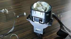 Би-лед линзы Dixel 3213 в Октавию А7 - Обманка + включение Дальнего 2