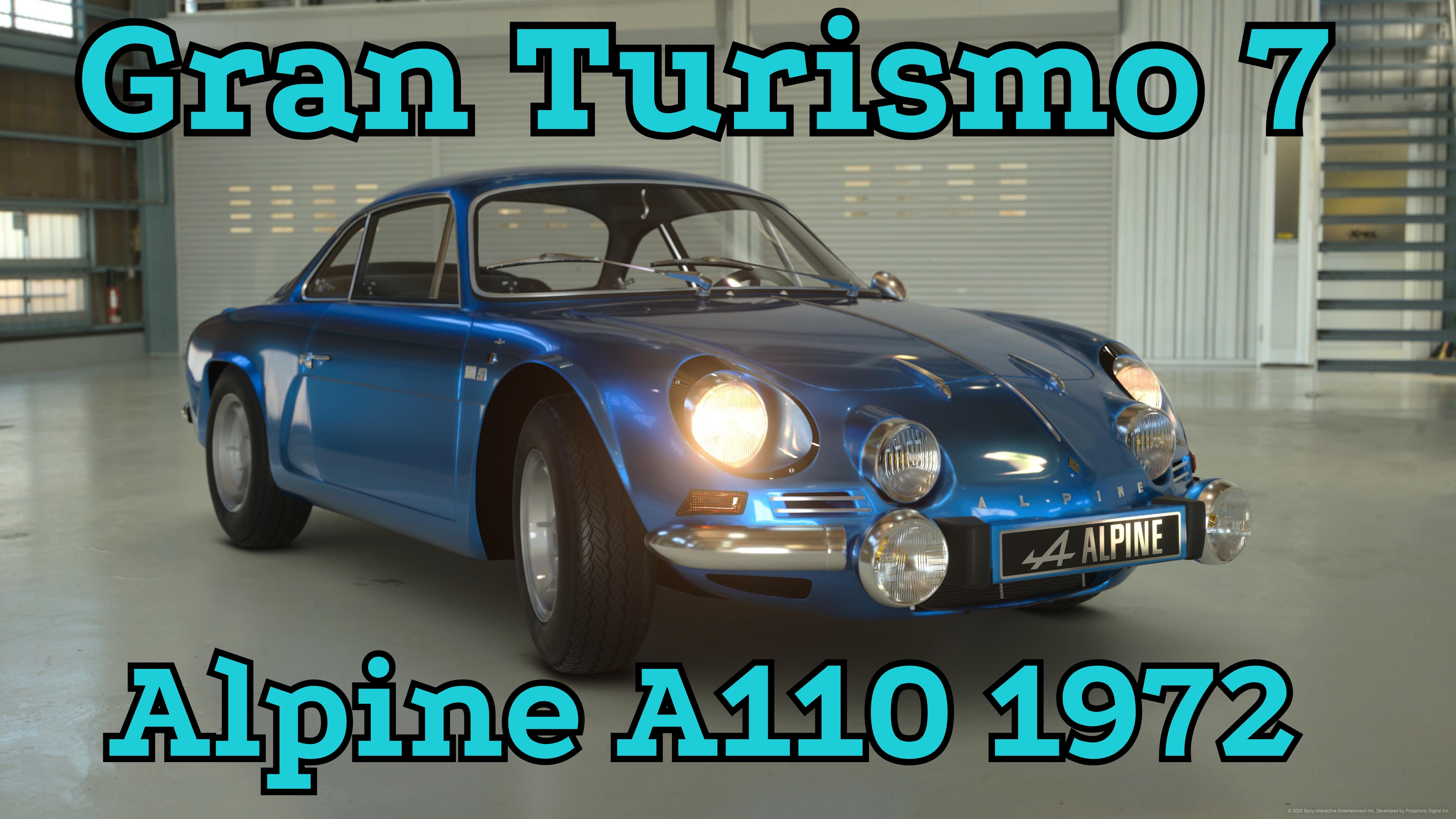 Французская спортивная легенда возрождается! Alpine A110 1972 в Gran Turismo 7 🚗🌍