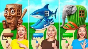 Домики Одного Цвета Челлендж | Смешные Челленджи от Candy DO