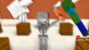 парни против девушек в Майнкрафте