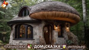 Сказочный дом мечты – 3D идея для вдохновения с планировкой и интерьером 🏡🏚️🏠 вариант (437)